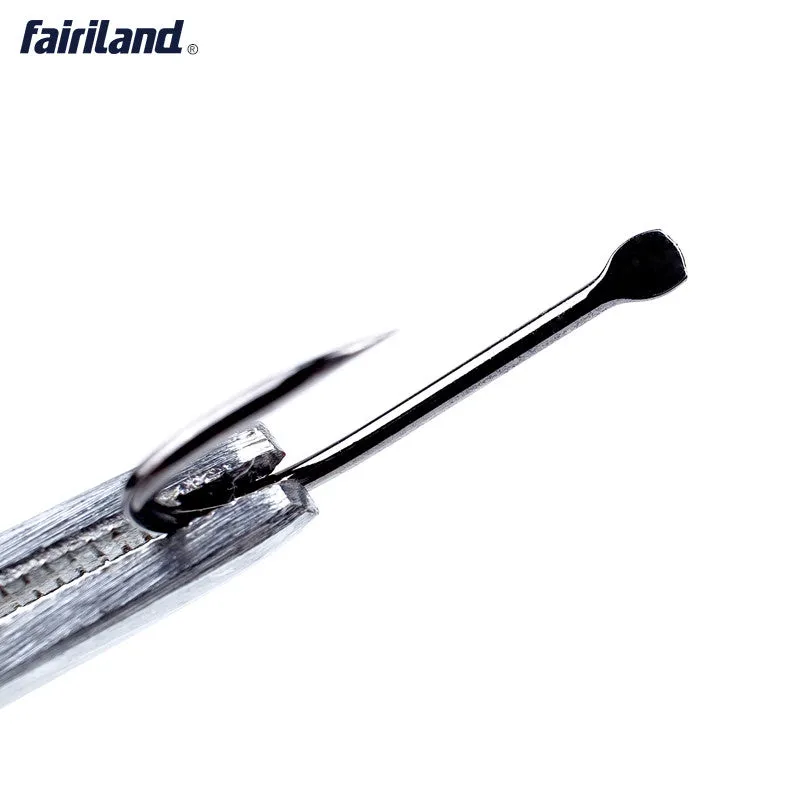100pcs Blade Iseama Carbon Steel Flat Handle None Eyed Barbed Hooks 11/12/13# Carp Fishhook