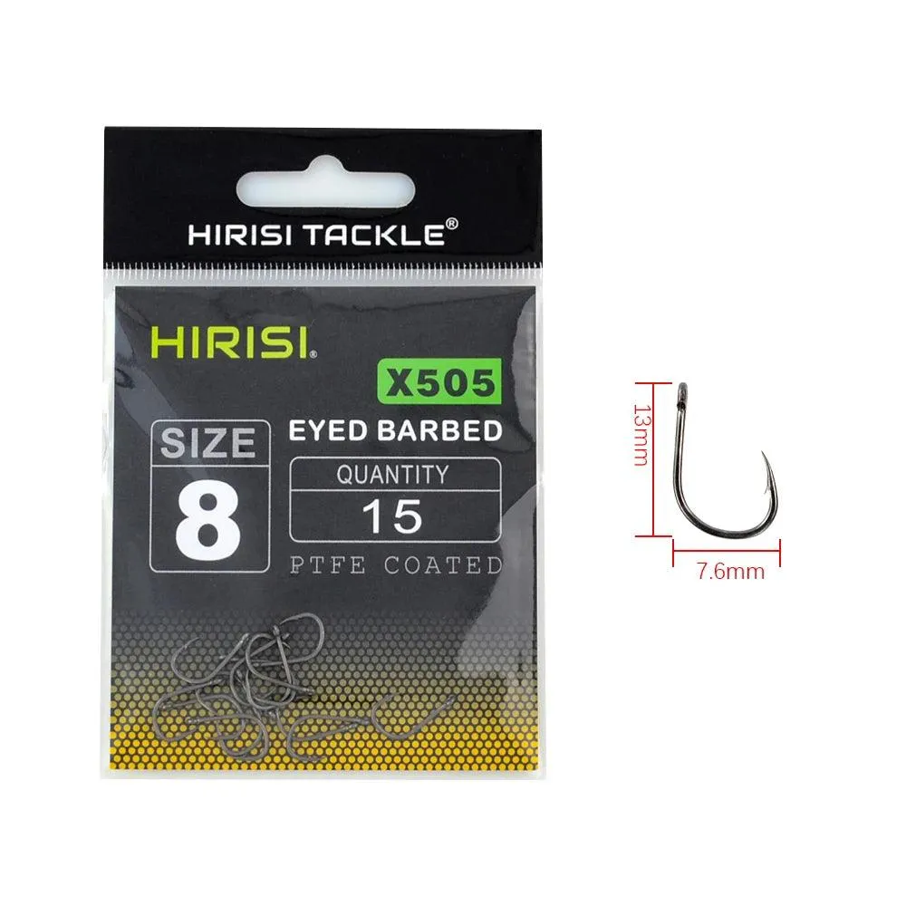15pcs Coating High Carbon Stainless Steel Barbed Hook