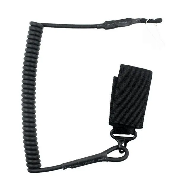 1pcs High Quality Outdoor Equipment Elastic Anti-lost Tactical Stretching Rope Anti-Theft Key Hanging Retractable Buckle