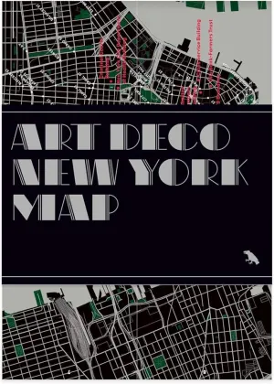 Art Deco New York City Map