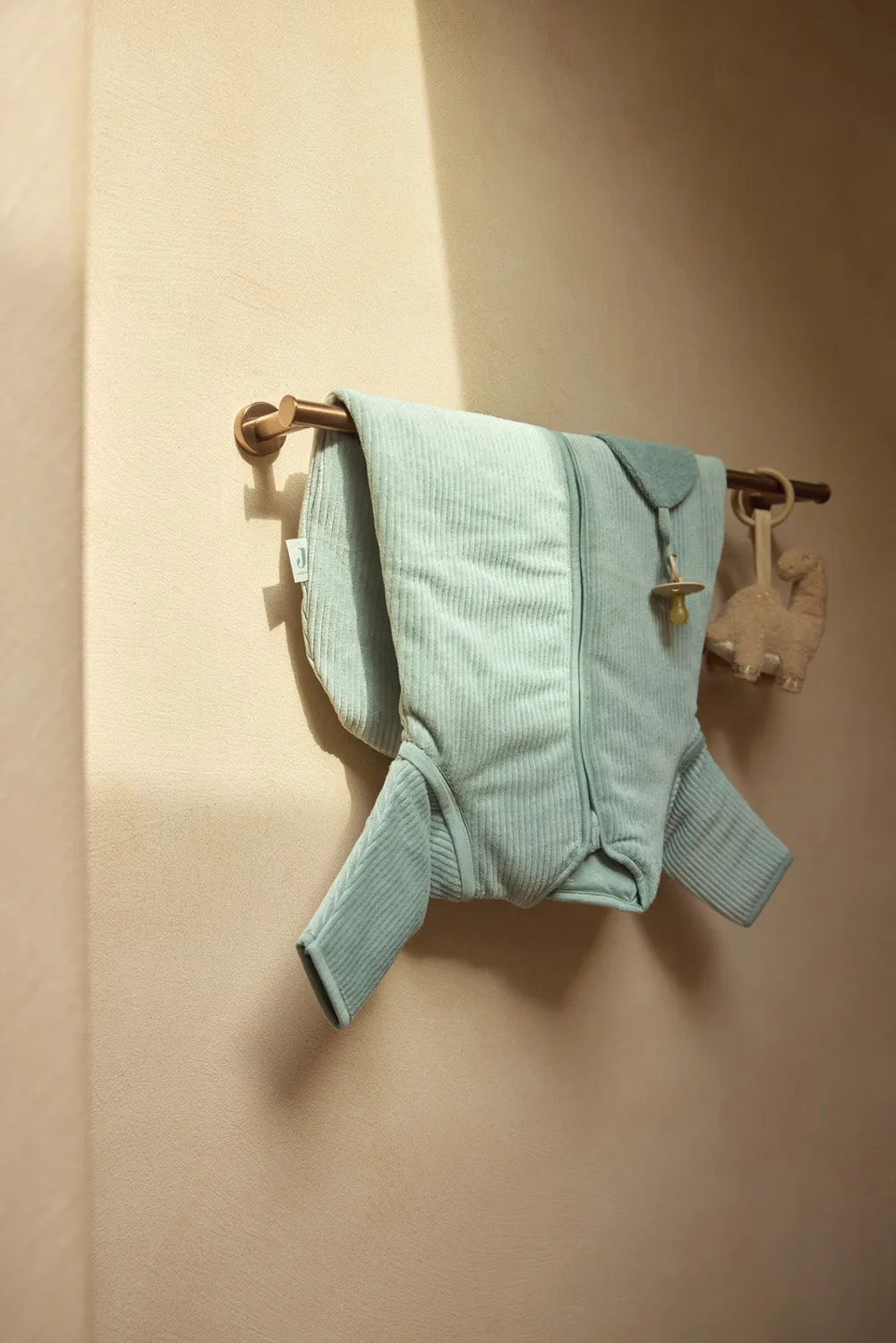 Baby Sleeping Bag with Removable Sleeves Round 110cm Rib - Sea Green