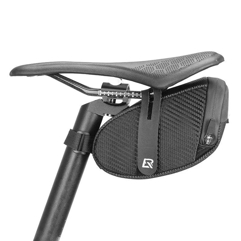 Bicycle Bag Water Repellent Reflective Hidden Space Large Saddle Bag Scrath Resistant Cycling Bag