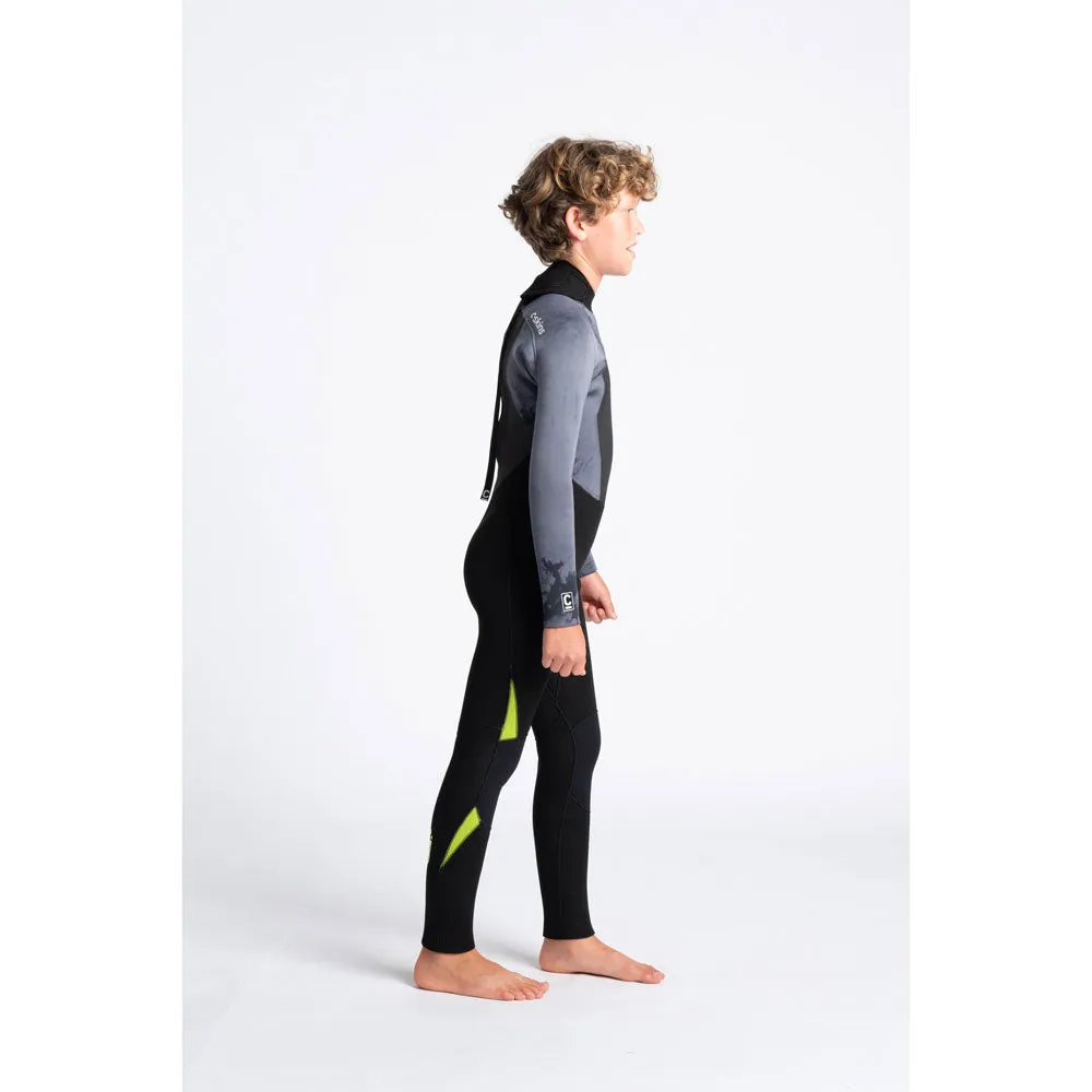 C-Skins Junior Legend 5/4/3mm BZ Wetsuit  - Blk/Blk Tie Dye/Lime