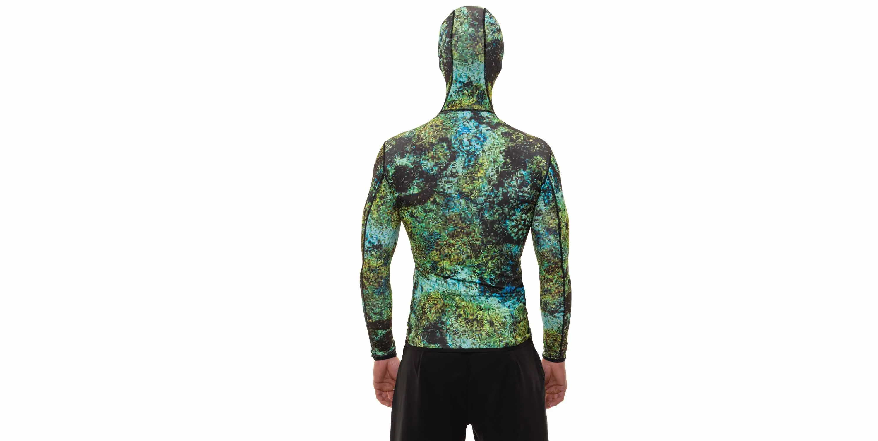 Eco Hooded Long Sleeve Rash Guard with Loading Pad
