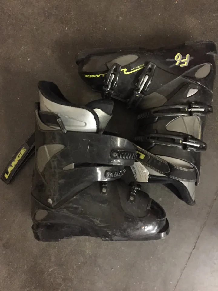 Lange F6 Black Size 318mm Used Downhill Ski Boots