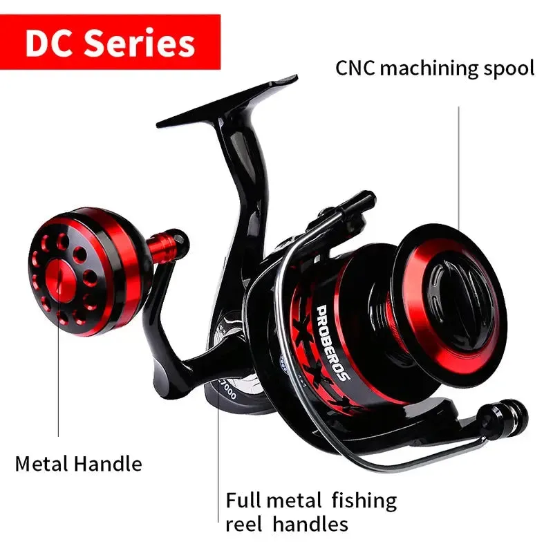Lureswholesale® CNC Machine Spinning Reel 11-21KG Max Drag Metal Spool