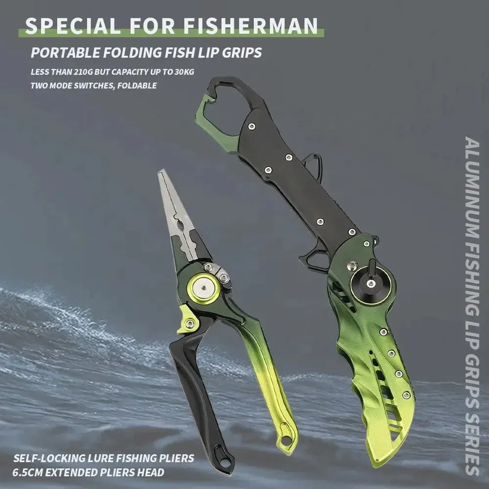 Lureswholesale® Multifunctional Aluminum Ring Crimp Fishing Pliers