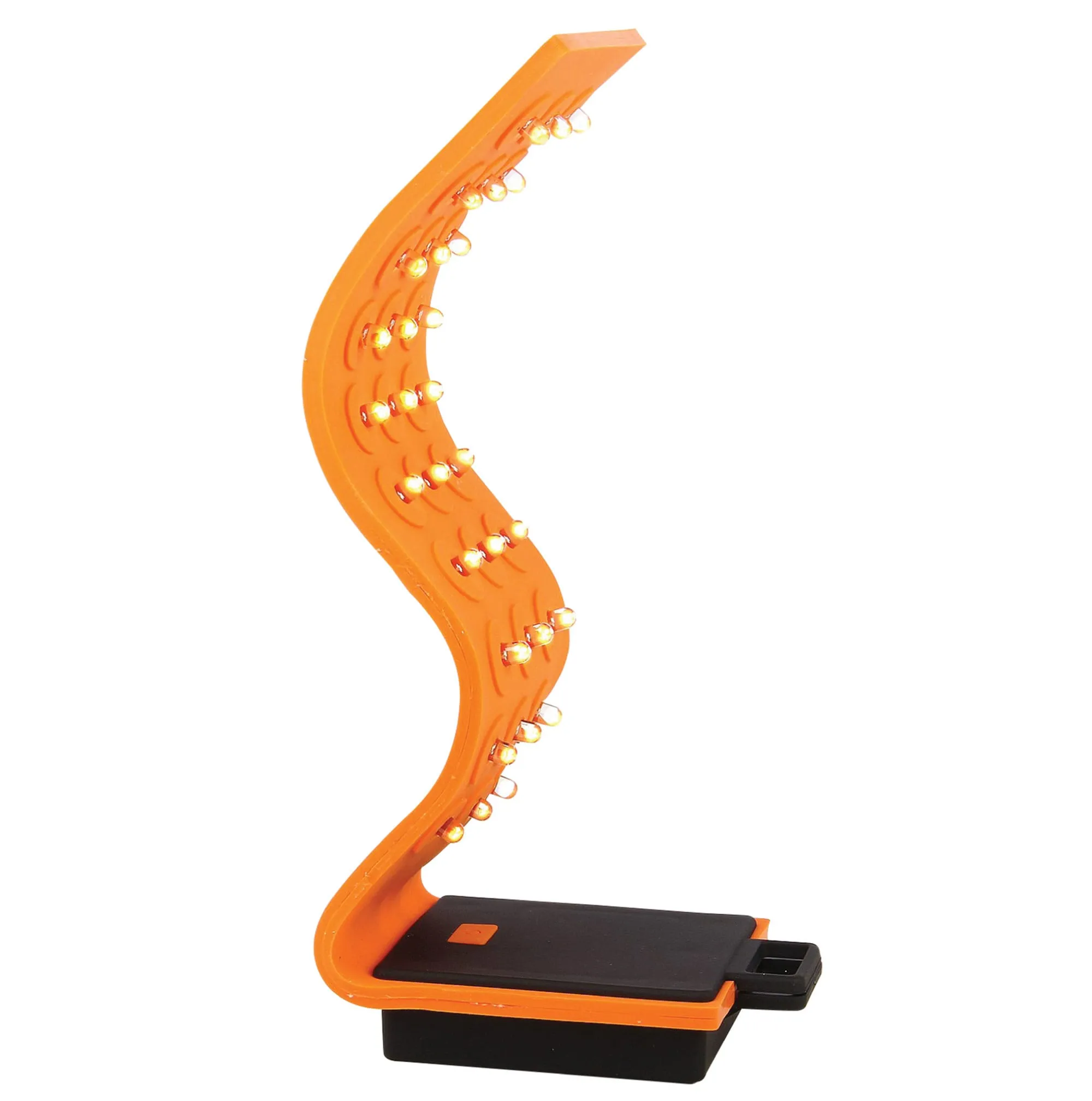 Mobile Ops Magnetic Silicone 30 LED Flexible  High Lumens Water-resistant Outdoor Tactical Handsfree Flashlight ORANGE (42670)