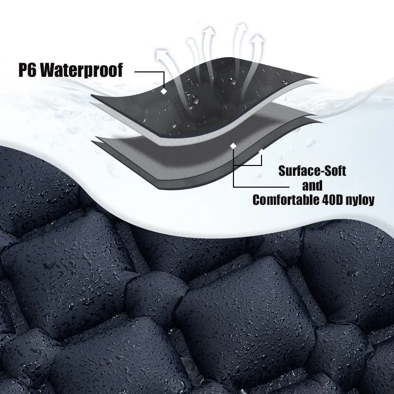 Outdoor Camping Sleeping Pad With Built In Air Pump