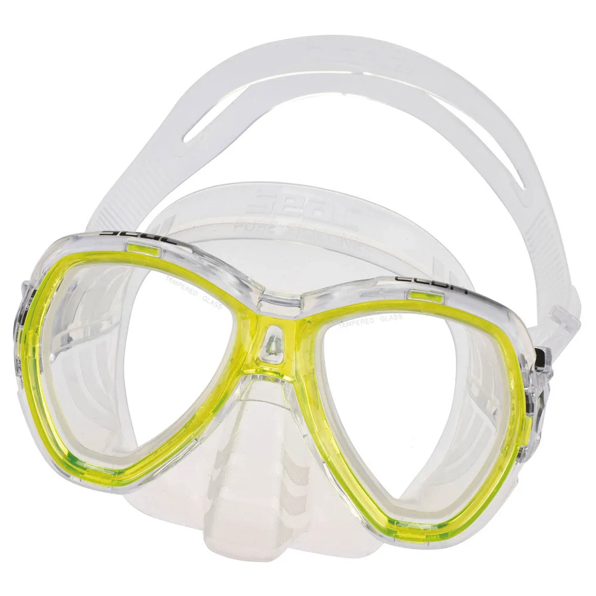 SEAC Elba Snorkeling and Swimming Soft Silicone Dual Lens Mask