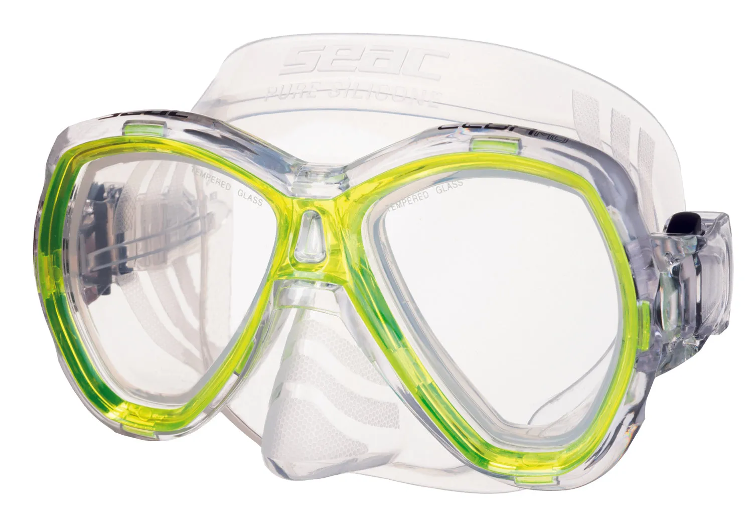 SEAC Elba Snorkeling and Swimming Soft Silicone Dual Lens Mask