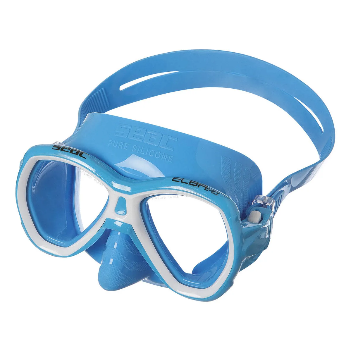 SEAC Elba Snorkeling and Swimming Soft Silicone Dual Lens Mask