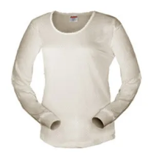 Terramar Womens Thermasilk Top - Natural