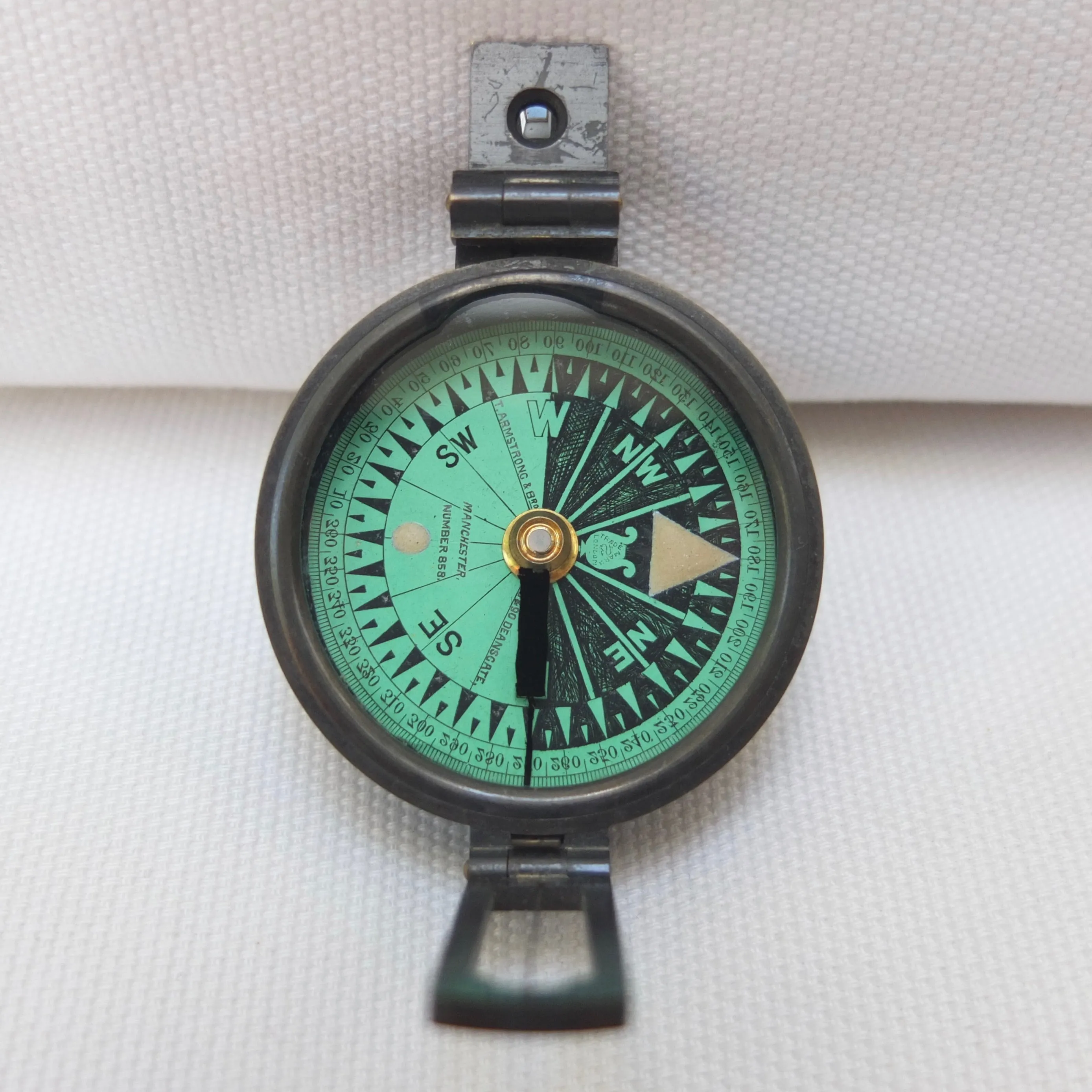 Thomas Armstrong Prismatic Pocket Compass & Case c.1880