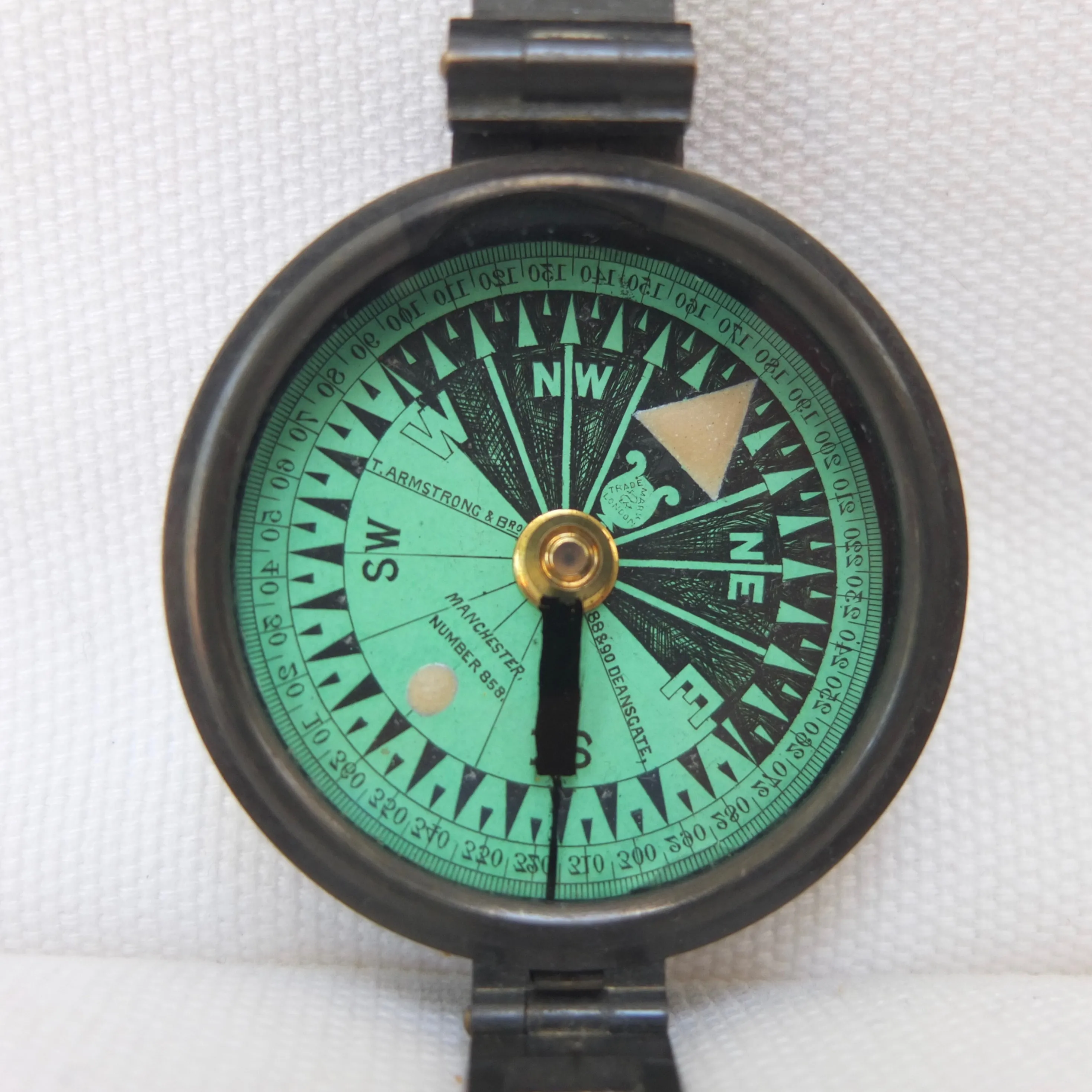 Thomas Armstrong Prismatic Pocket Compass & Case c.1880