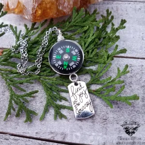 Travel Compass necklace
