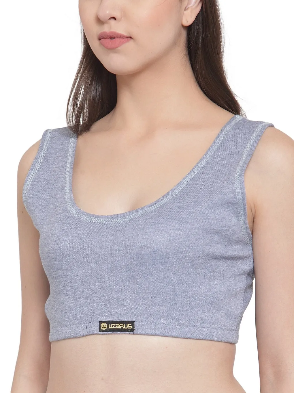 WOMEN'S SOLID INNER THERMAL WEAR TOP