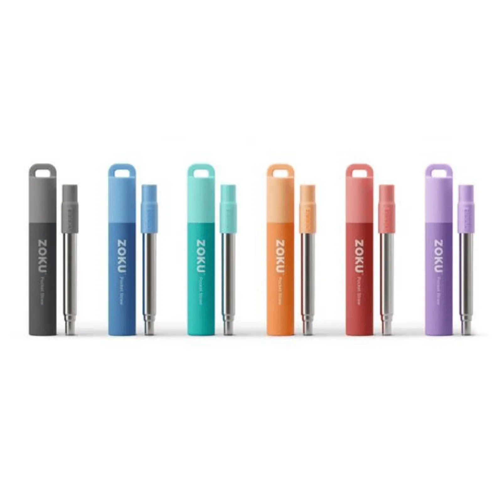 Zoku Two Tone Pocket Straw